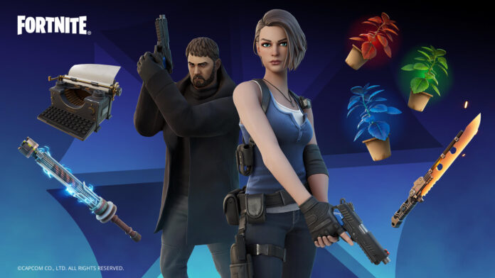 Epic Unveils Fortnite x Resident Evil Crossover with Playable Chris Redfield & Jill Valentine Characters