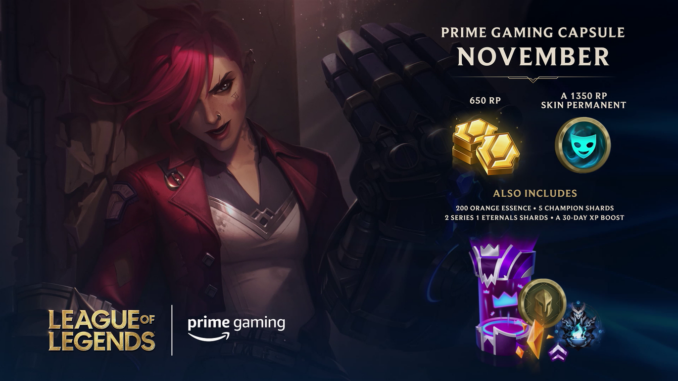 Amazon Prime Gaming and Riot Games announce partnership