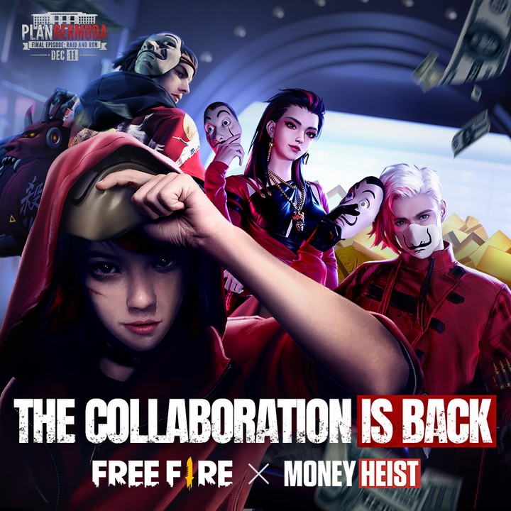 Free Fire x Money Heist Collaboration returns in December » TalkEsport