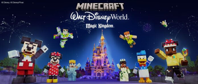 Minecraft x Walt Disney World Magic Kingdom Adventure DLC