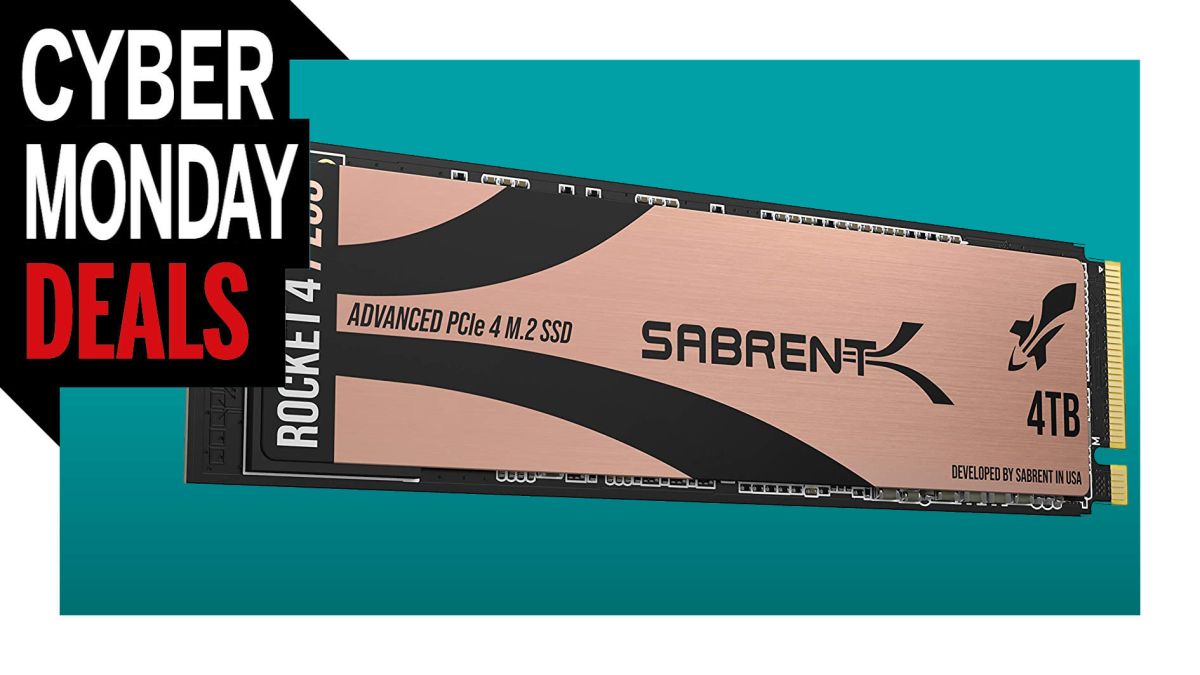 Cyber Monday SSD deal: This Sabrent 4TB PCIe 4.0 NVMe is overkill, but for $250 off I'll consider it