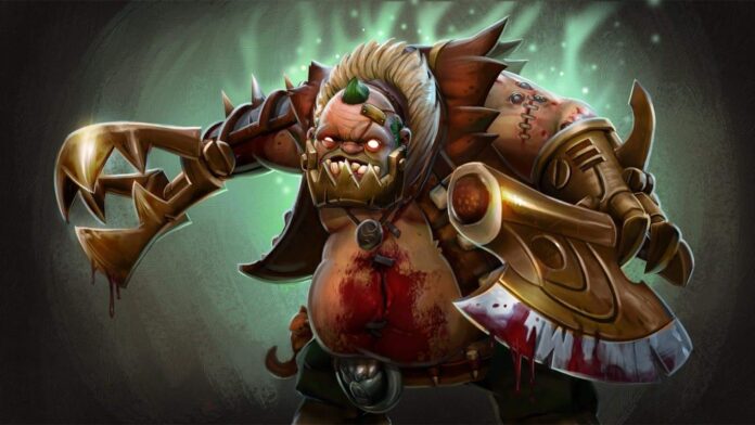 The sadistic butcher, Pudge, charges into battle his meat cleavers dripping with blood