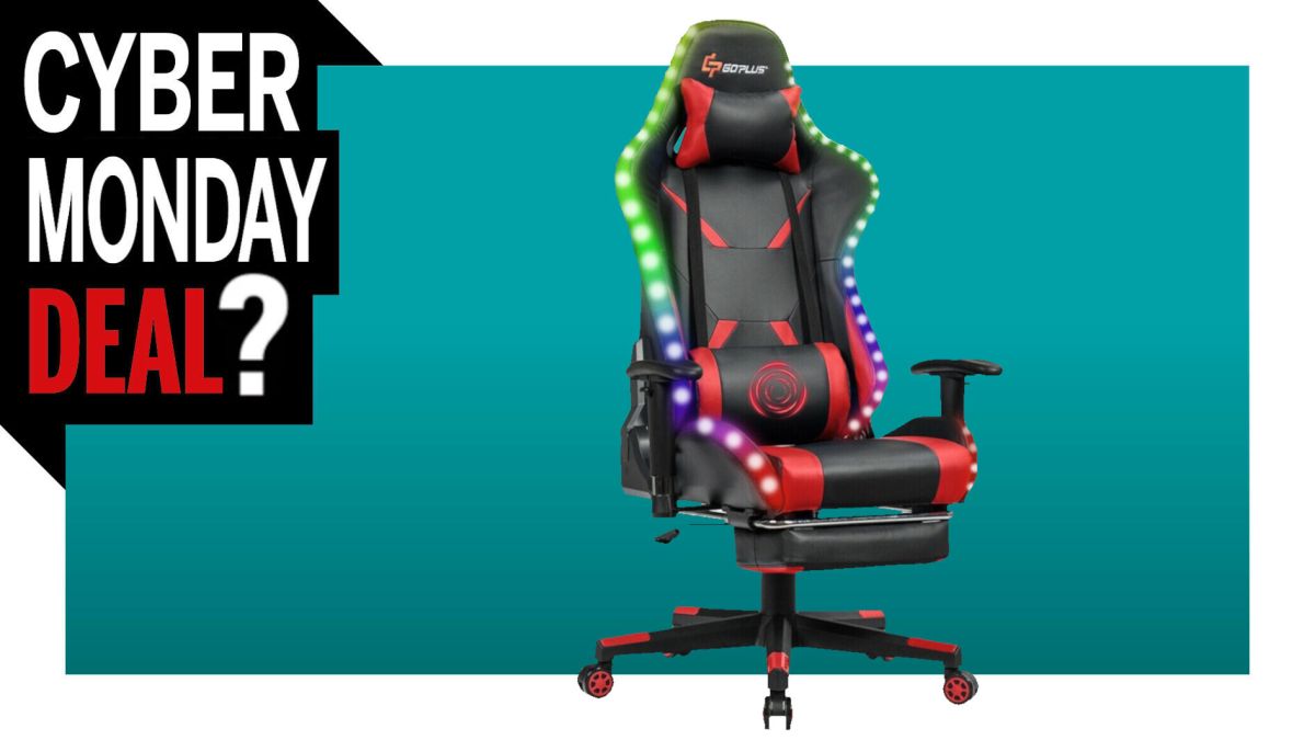 Get $160 off this massaging gaming chair that looks like Santa's elves got drunk in the RGB closet