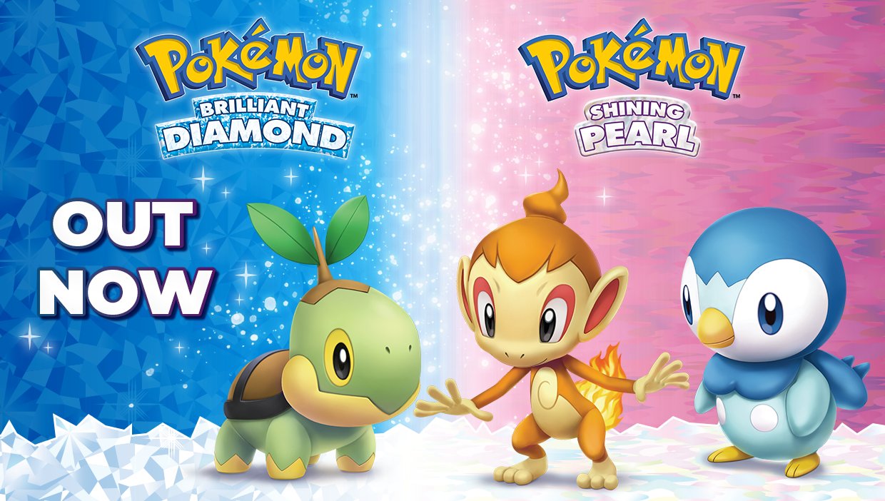 Pokemon Brilliant Diamond & Shining Pearl now available for Nintendo Switch