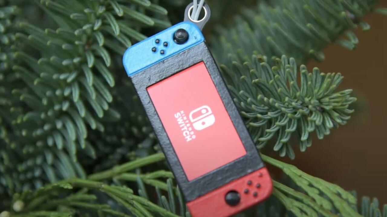 Random: A Tiny Nintendo Switch Makes An Awesome Tree Ornament