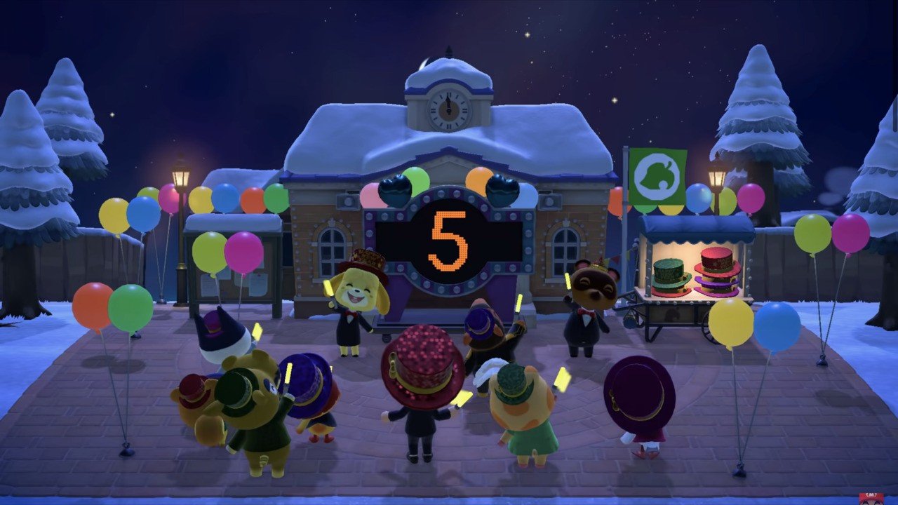 Animal Crossing New Year's Eve Guide - Tom Nook New Year's Items List For New Horizons