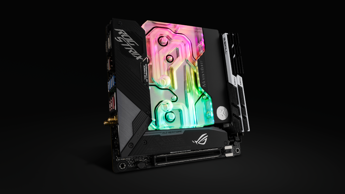 EKWB covers an ITX mobo with a water block and it looks awesome