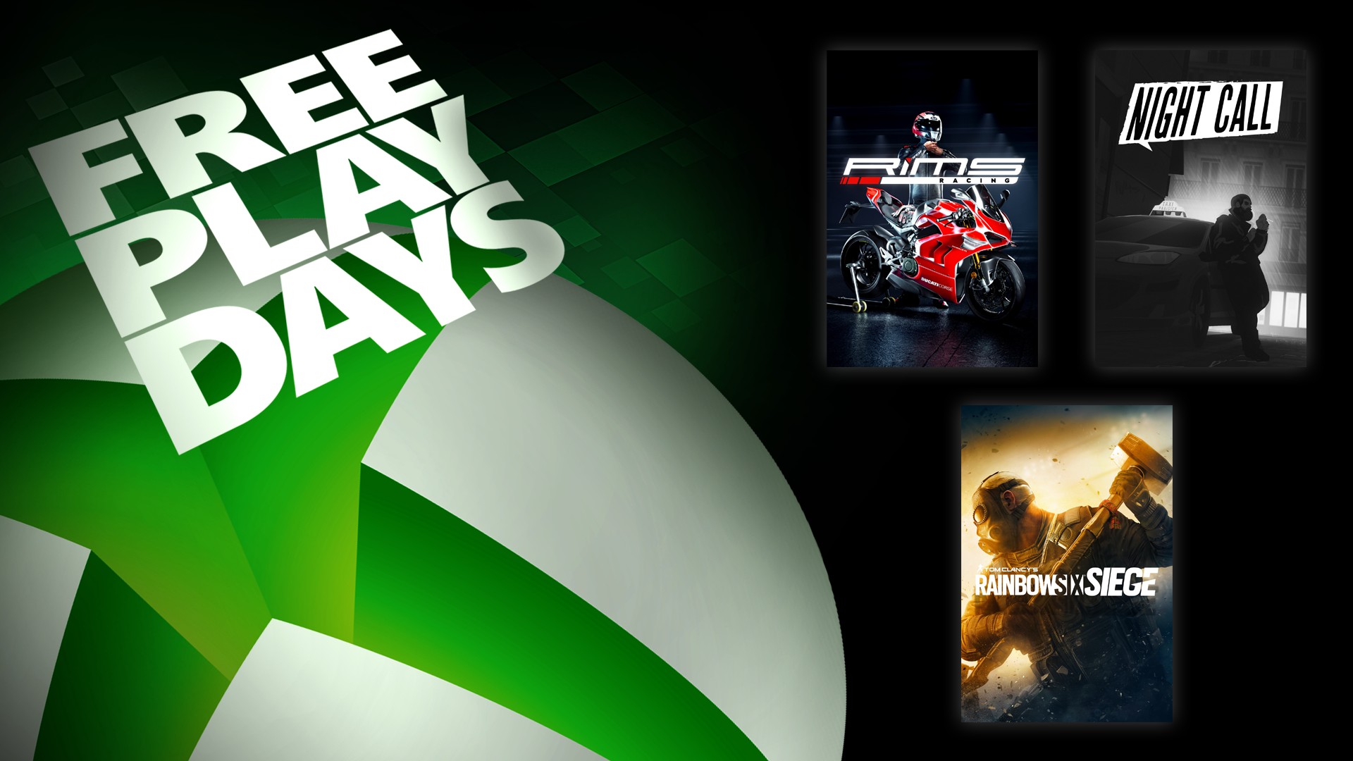 Free Play Days – Rims Racing, Tom Clancy’s Rainbow Six Siege, and Night Call