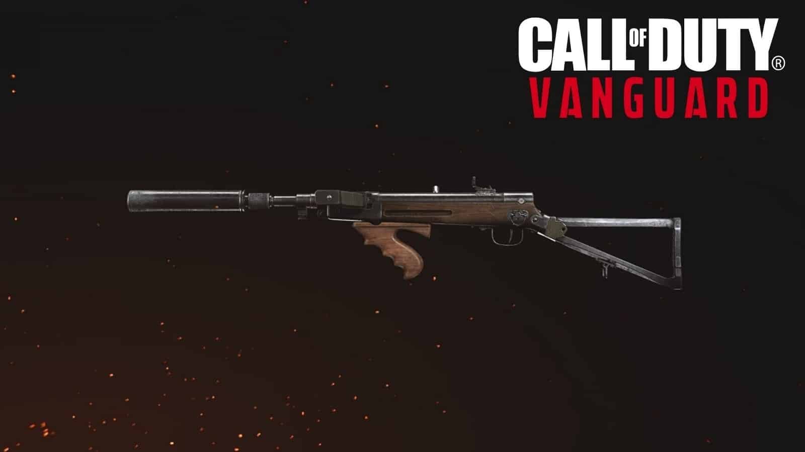 The Type 100 SMG, styled with a black metal and woodgrain stock