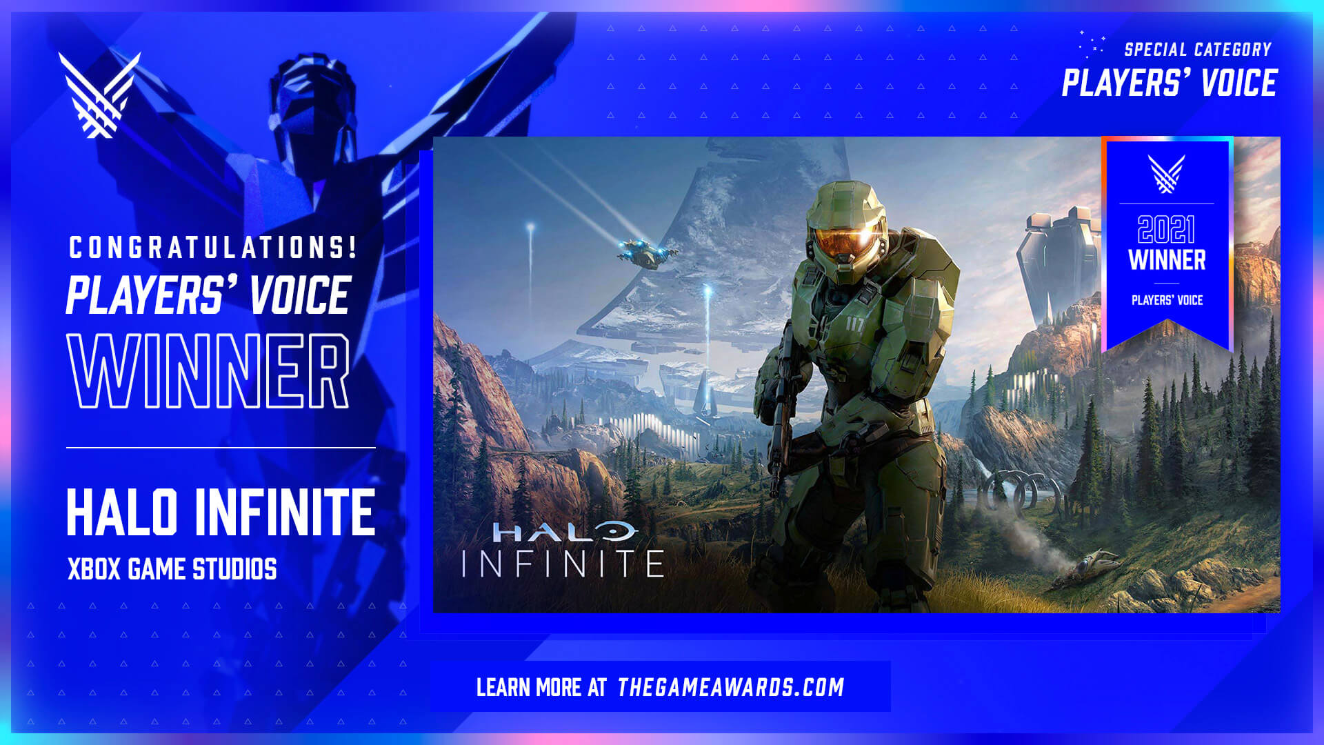 Halo Infinite beats Metroid Dread wins Player’s Voice 2021 at The Game Awards 2021