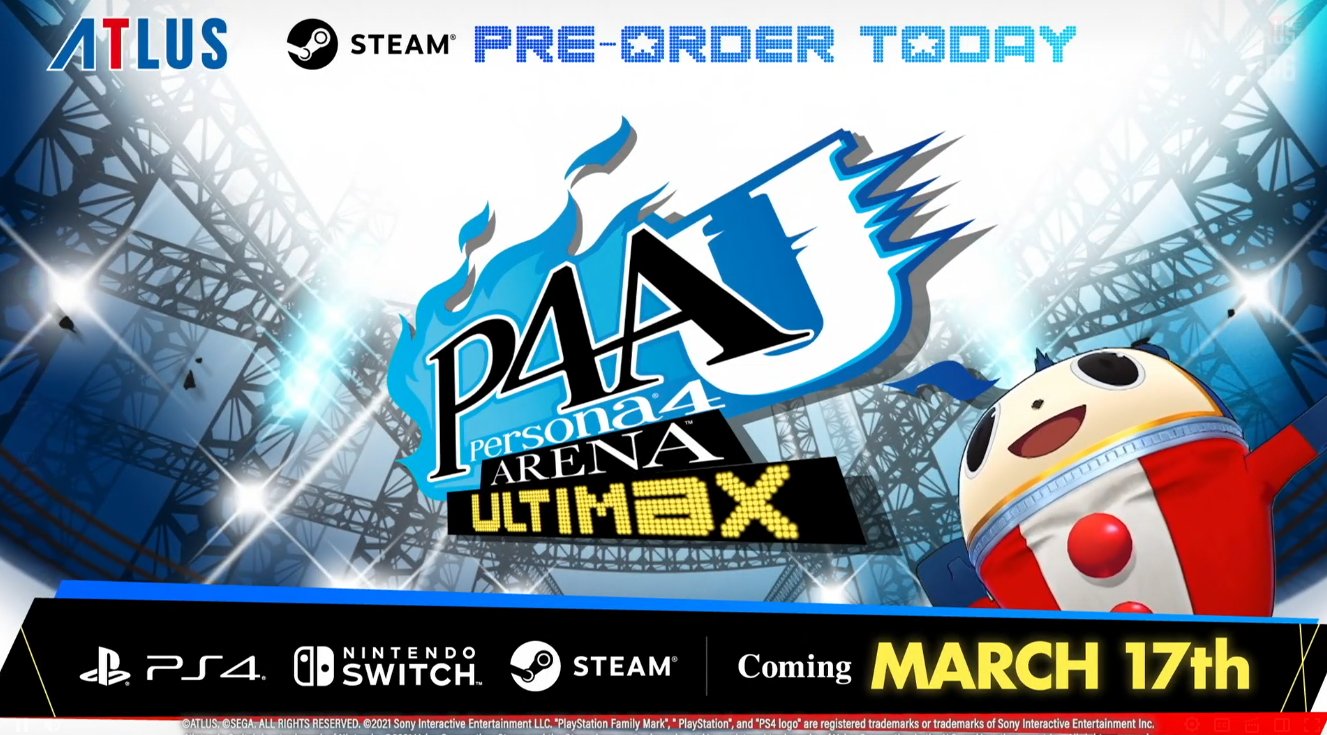 Persona 4 Arena Ultimax is coming to multiple platforms, including the Switch, on March 17th