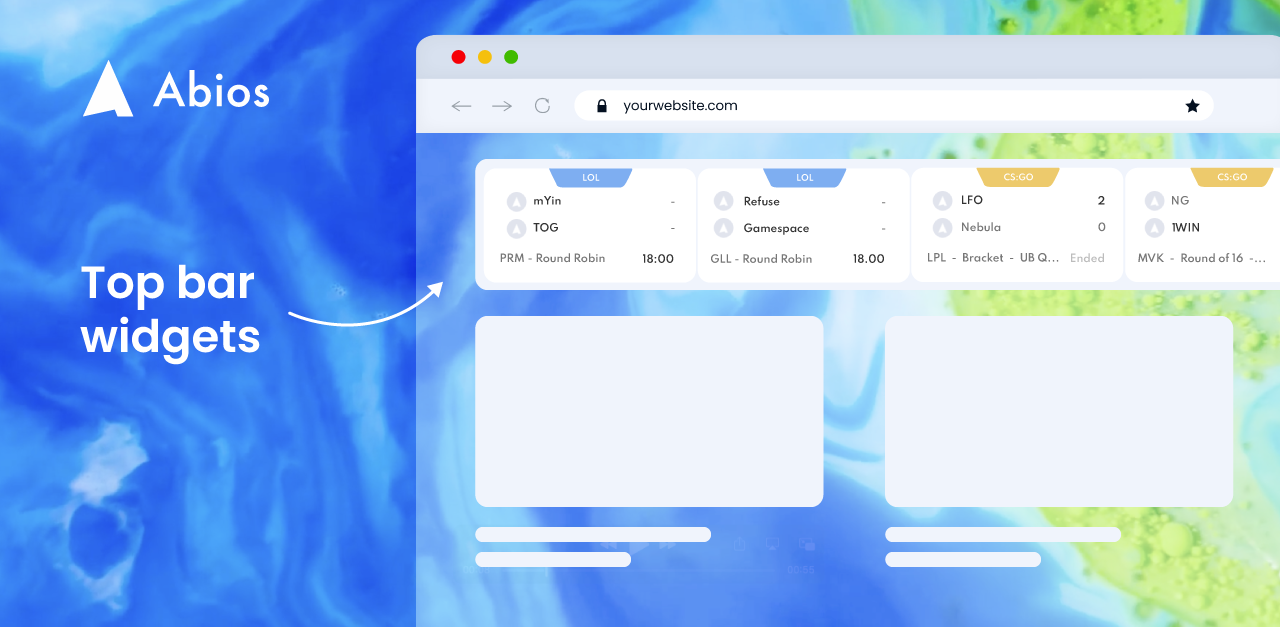 Abios launches data widgets for esports platforms 