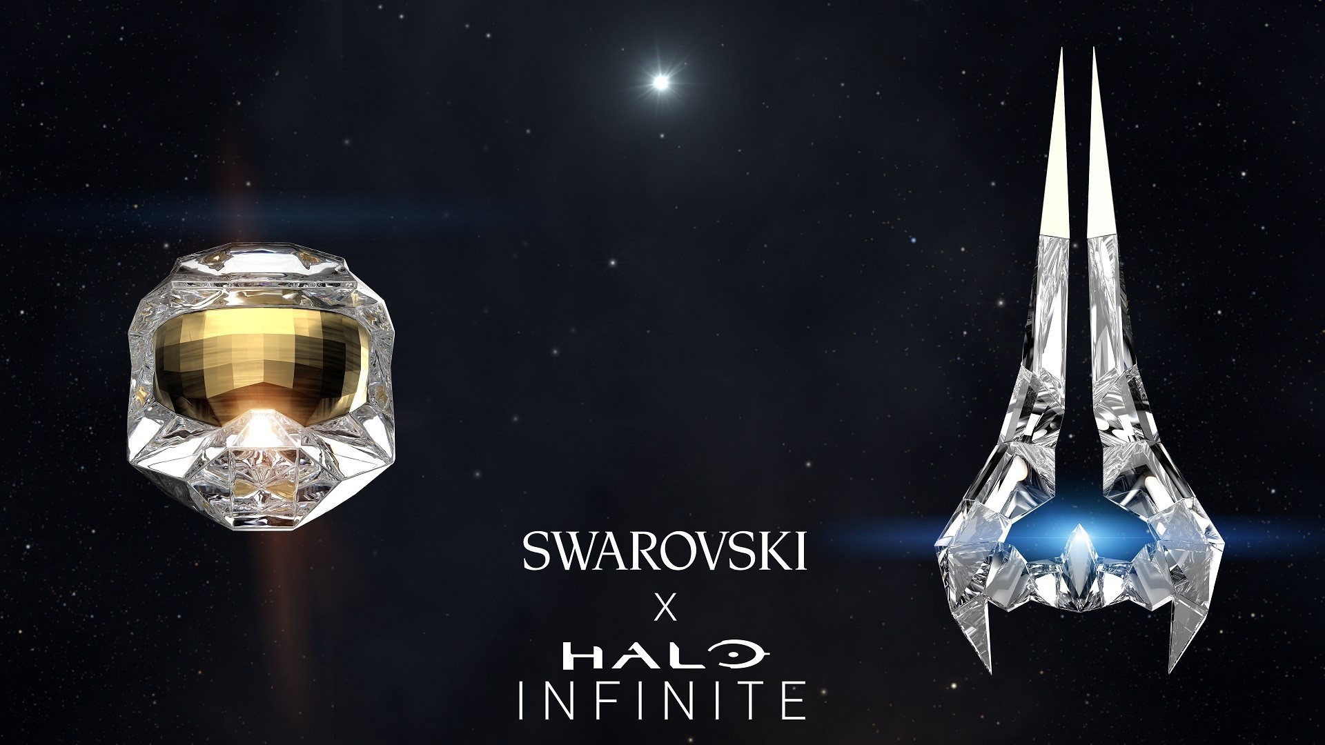 Xbox and Swarovski Celebrate 20 Years of Halo with Two Epic Crystal Collectibles