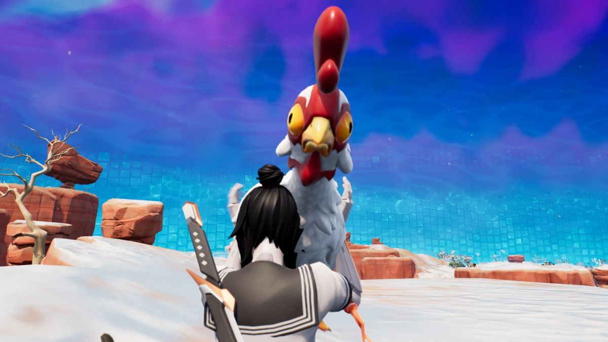 Fly with a chicken Fortnite: Where to find chickens in Fortnite Chapter 3