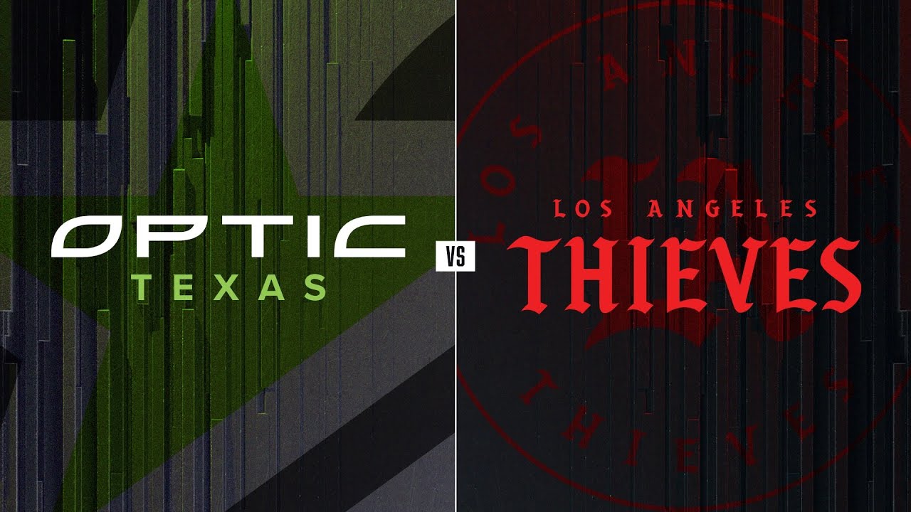 The logos for OpTic Texas and LA Thieves appear side by side