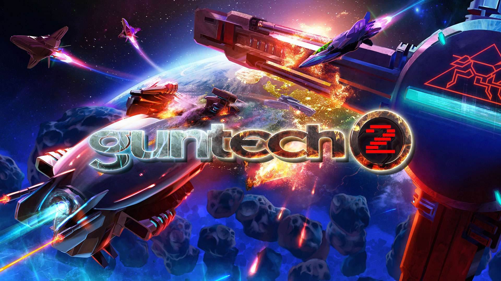 Video For Guntech 2 is a New Retro-Style Space Shooter with Four-Player Couch Co-op