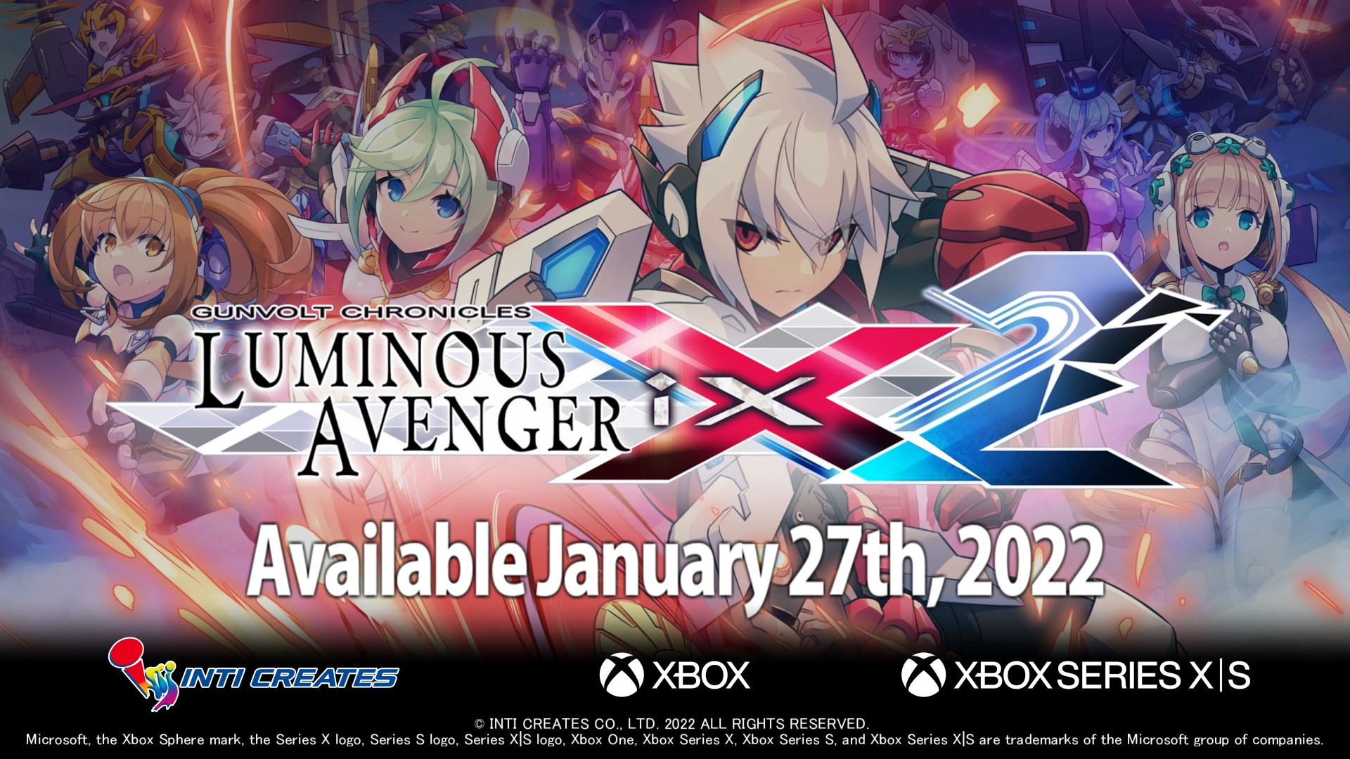 Gunvolt Chronicles: Luminous Avenger iX 2 Is Now Available For Digital Pre-order And Pre-download On Xbox One And Xbox Series X|S