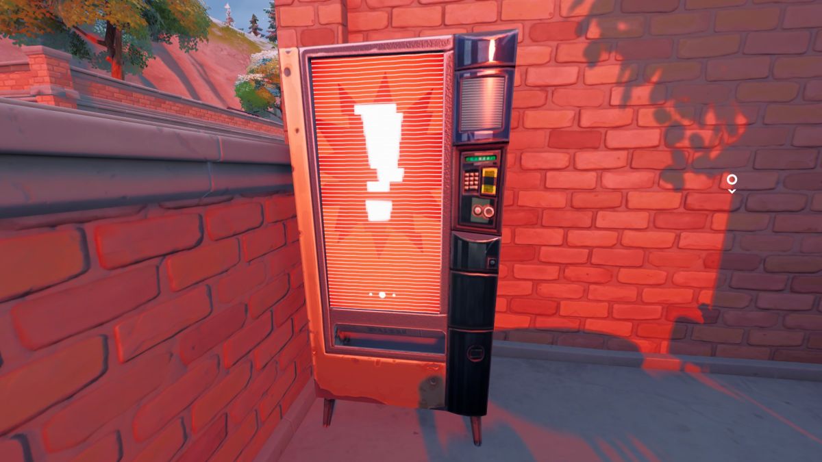 Malfunctioning vending machine location in Fortnite Chapter 3