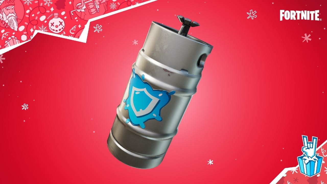 The Shield Sprinkler item, a steel cannister with a sprinkler part on the top which restores health and shield over time