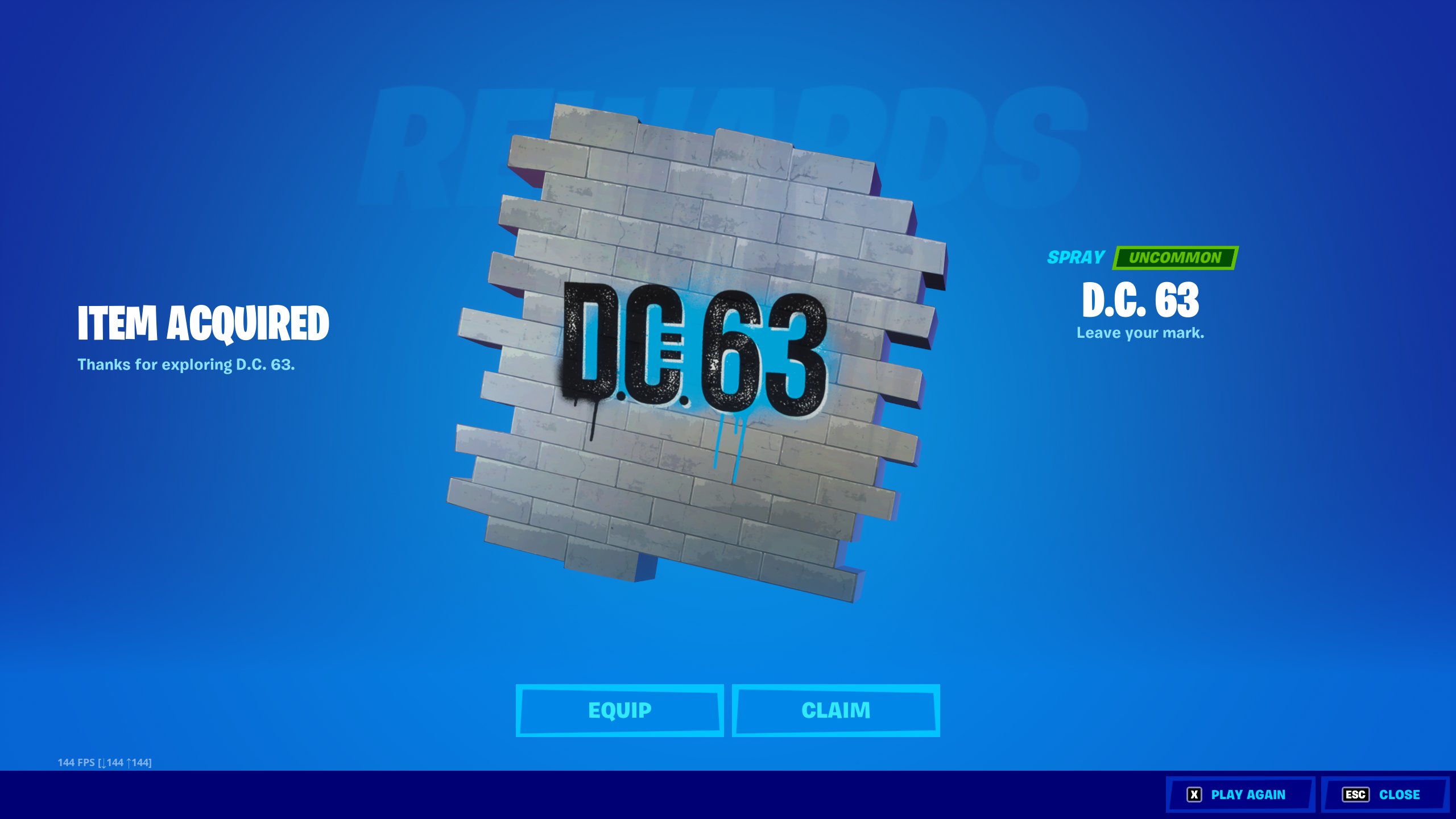 How to get DC 63 Spray & The March Music Through Time for free in Fortnite?