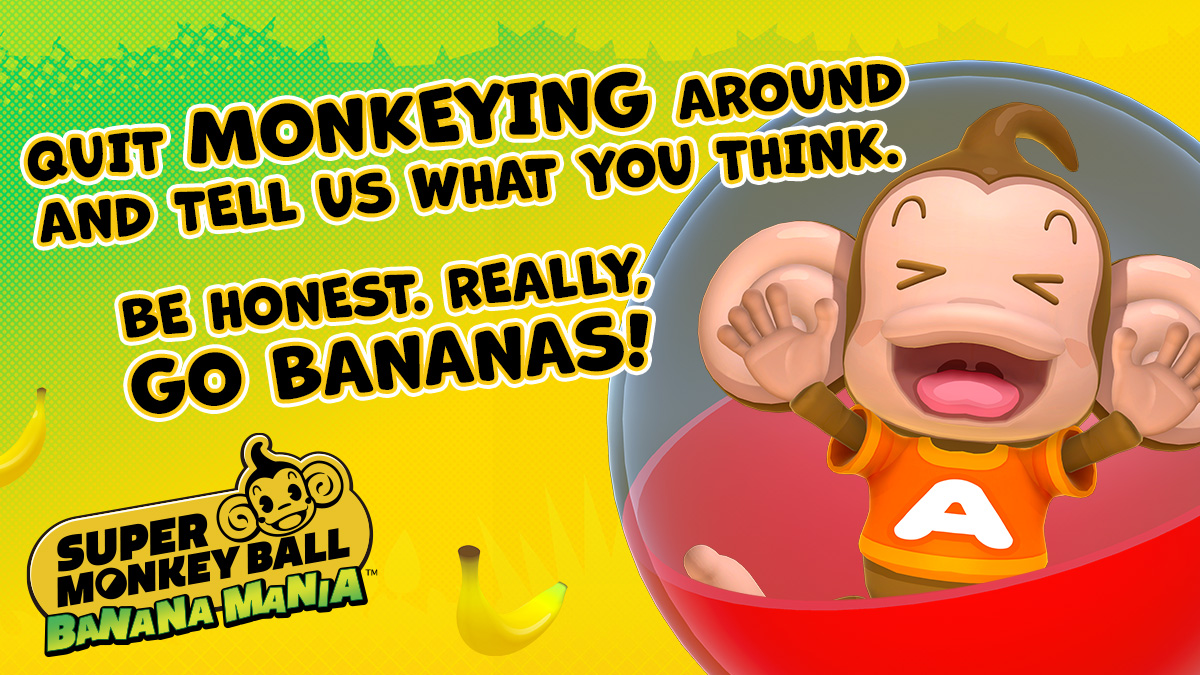 SEGA is asking for Super Monkey Ball Banana Mania feedback