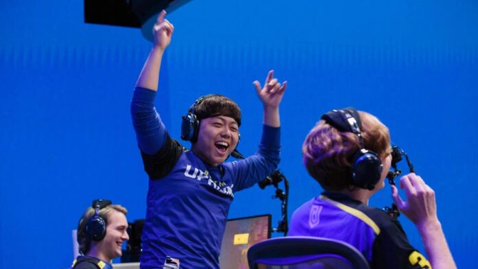 AimGod playing in the Overwatch League with Boston Uprising