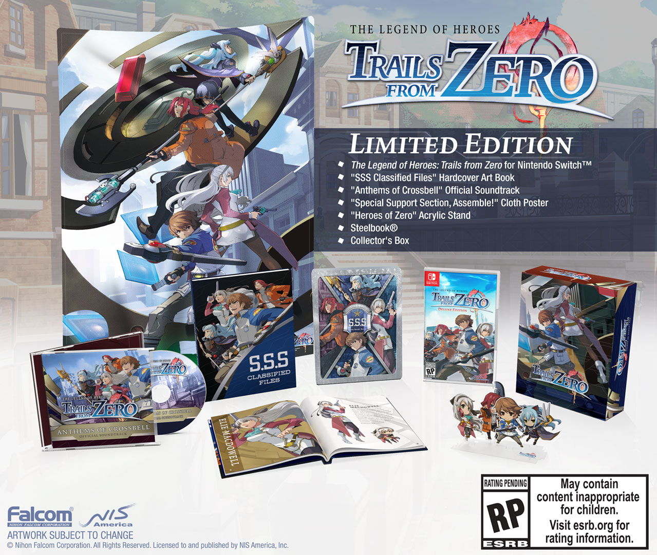 NIS America: Pre-orders open for Legend of Heroes: Trails from Zero limited edition