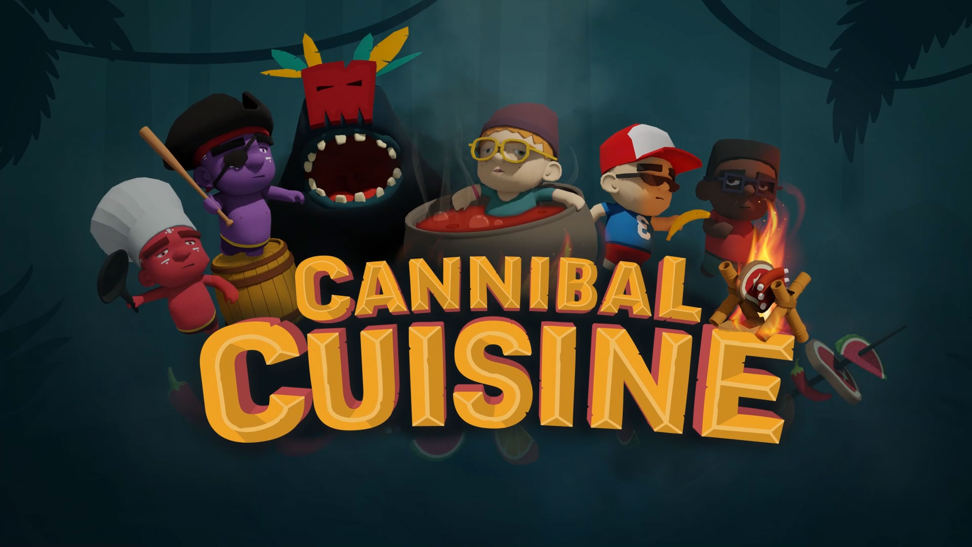 Fight, Cook, Serve, Survive in Cannibal Cuisine with 1-4 Players