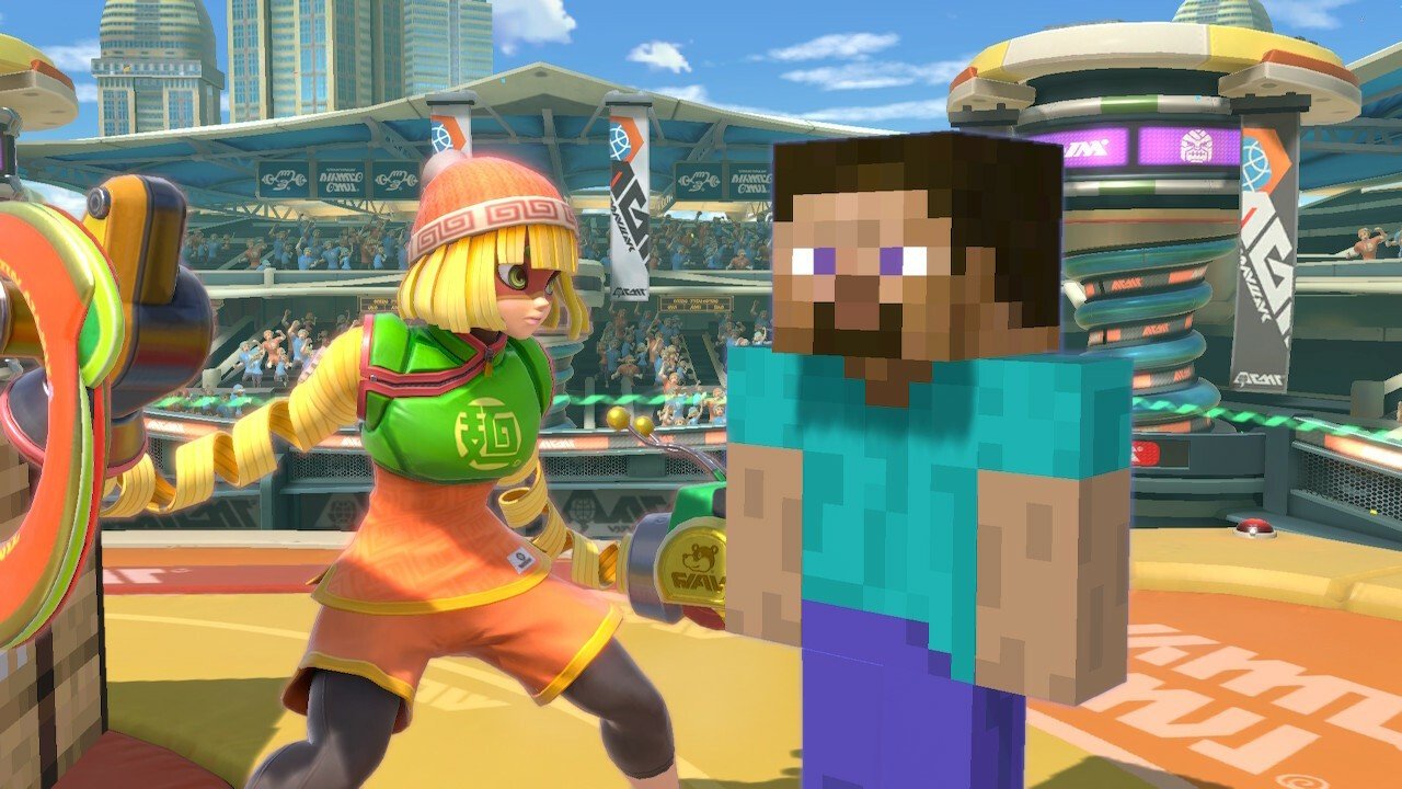 Min Min Smash amiibo Arriving April 29th, Steve & Alex Minecraft amiibo Delayed