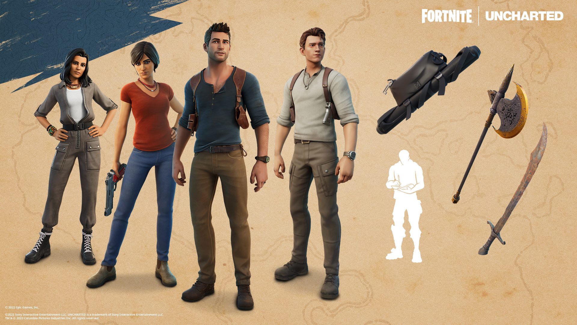 Find your Fortune on the Fortnite Island with Nathan Drake and Chloe Frazer from the Uncharted Series – PlayStation.Blog