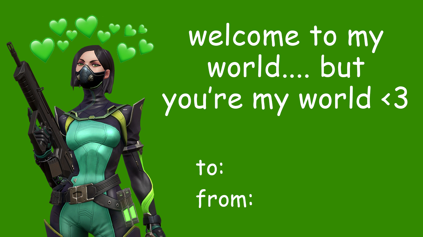 Fan Makes Valorant-Themed Cards for Valentine's Day