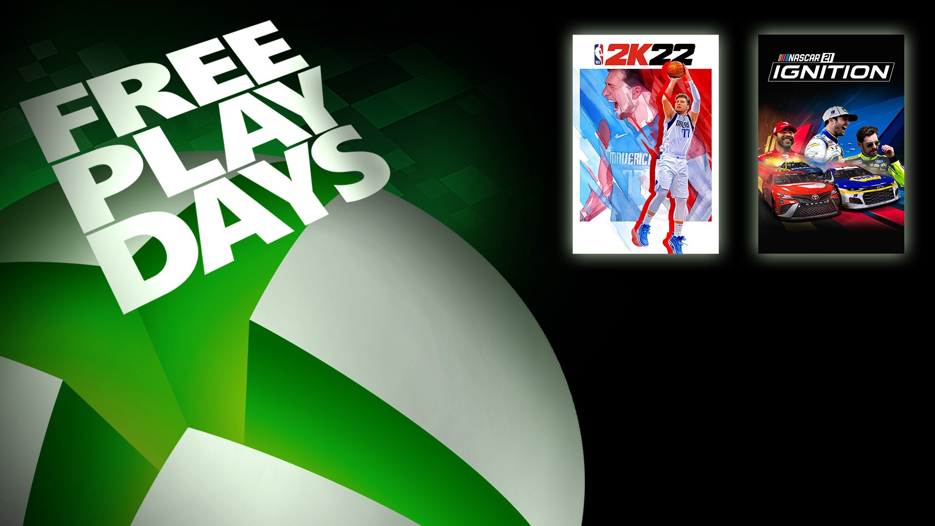 Free Play Days – NBA 2K22 and NASCAR 21: Ignition