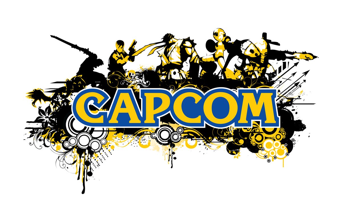 Capcom logo featuring games