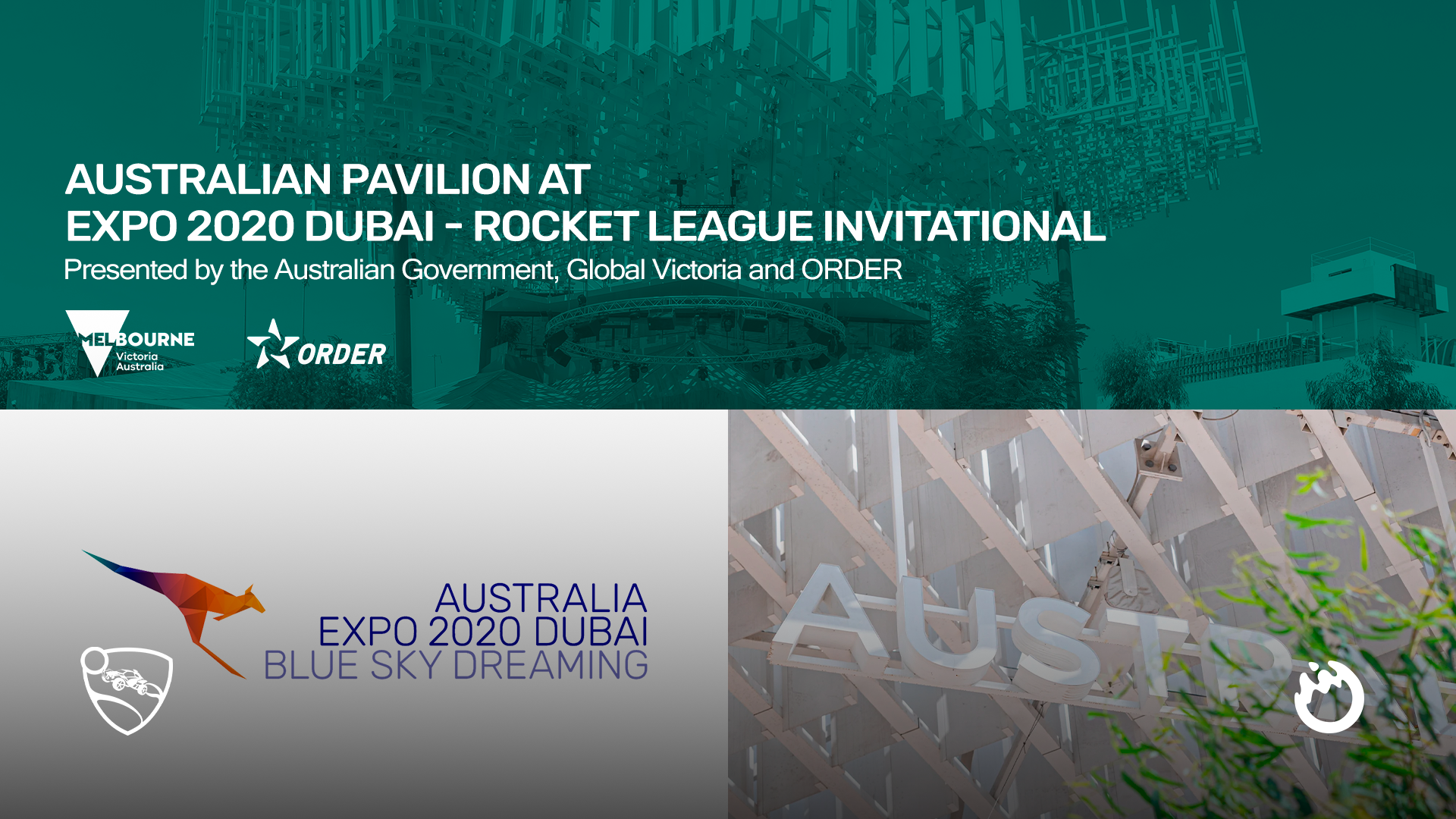 Order partners with the Australian & Victorian Governments with Expo 2020 Rocket League Invitational in Dubai