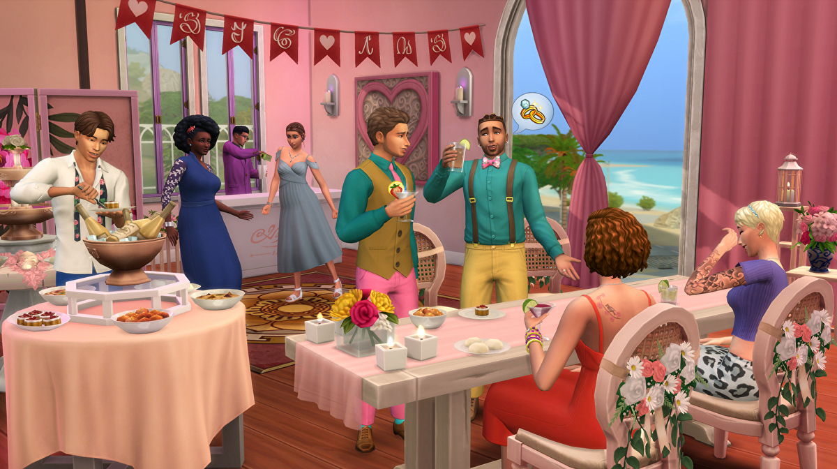 Here's a first official look at The Sims 4's imminent wedding-themed expansion • Eurogamer.net