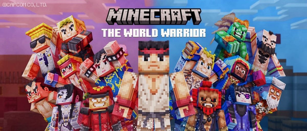 Minecraft gets Street Fighter skins