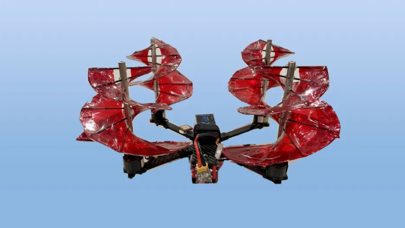 Someone applied Da Vinci style aerodynamics to a modern-day drone