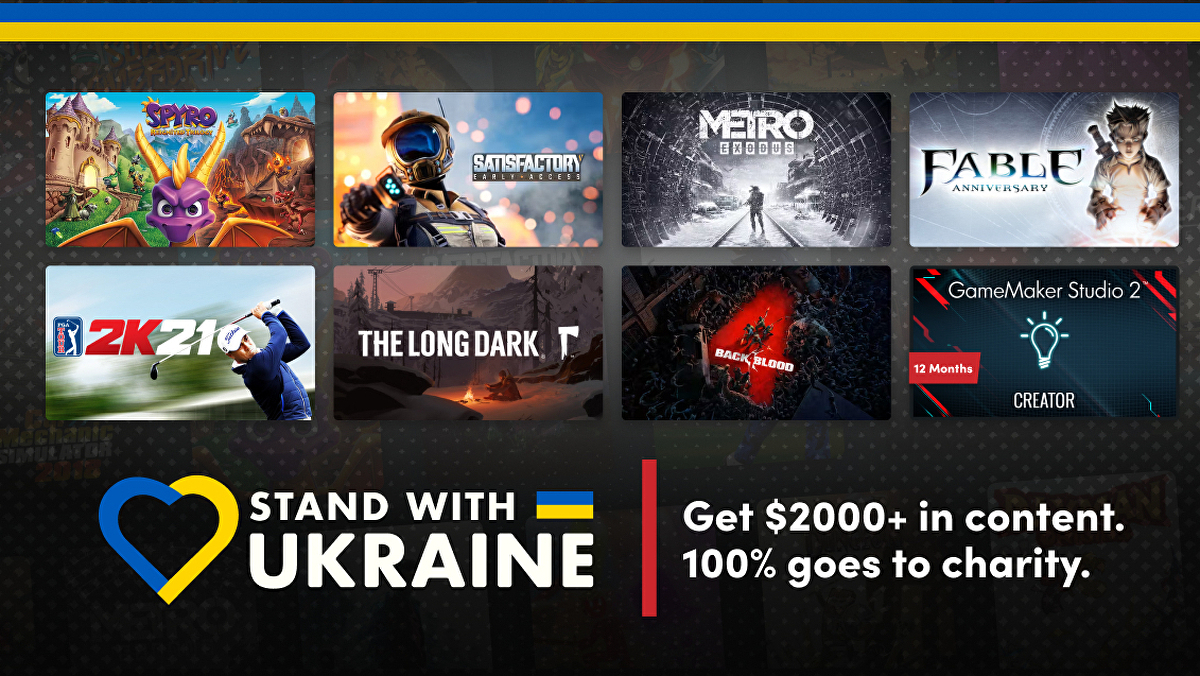 Humble Bundle's Stand with Ukraine bundle has raised over £15 million • Eurogamer.net