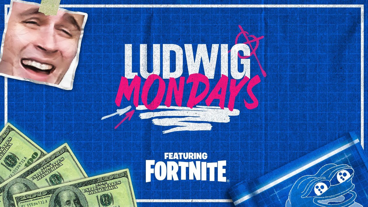 Ludwig Partners with Epic Games for $100K Fortnite Mondays