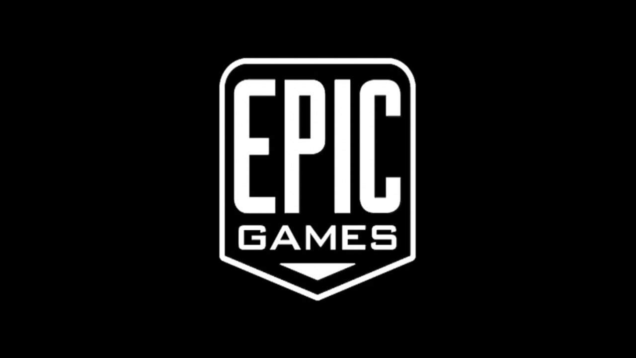 The Epic Games logo appears in white on a black background.