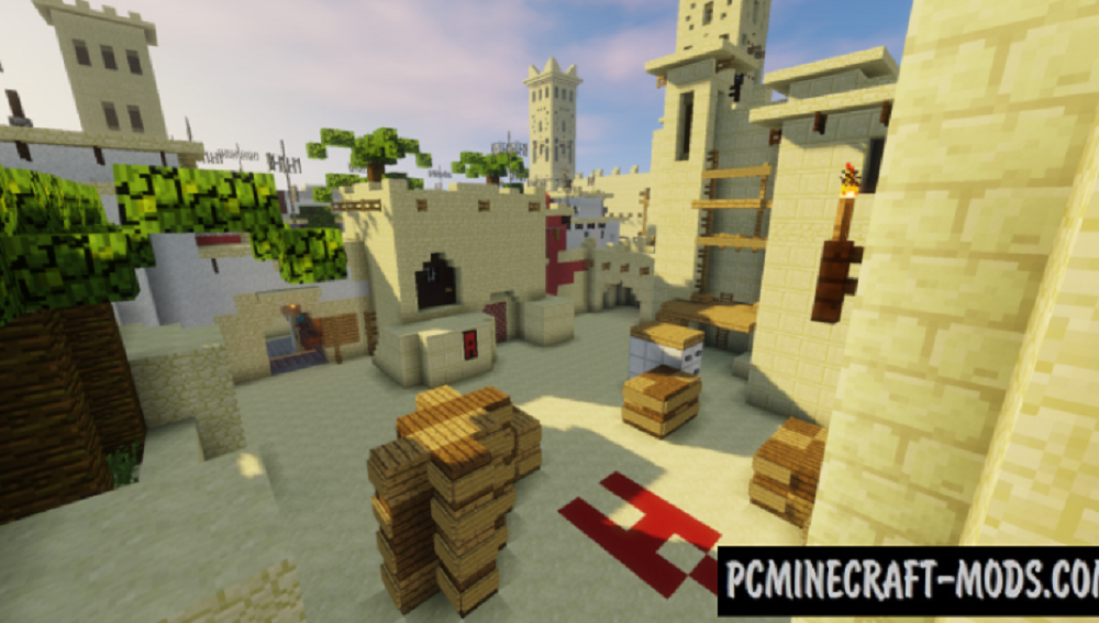 Minecraft Player Builds CSGO Map Mirage in Minecraft Resembling Source 2