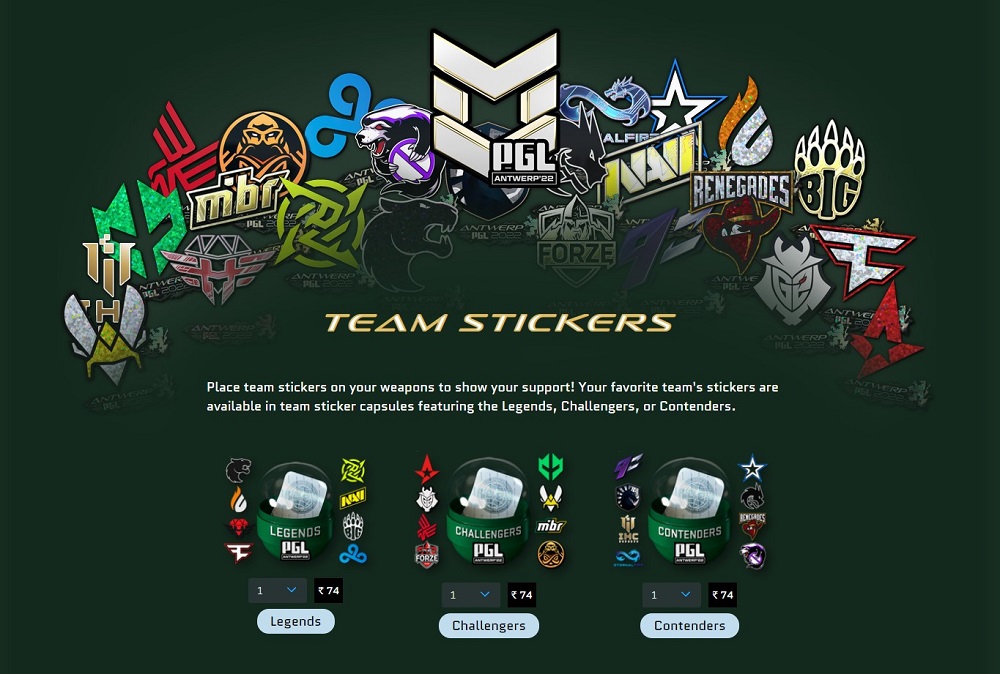 CSGO: Valve Releases PGL Antwerp Major Stickers, Player Autographs, Viewer Pass and More