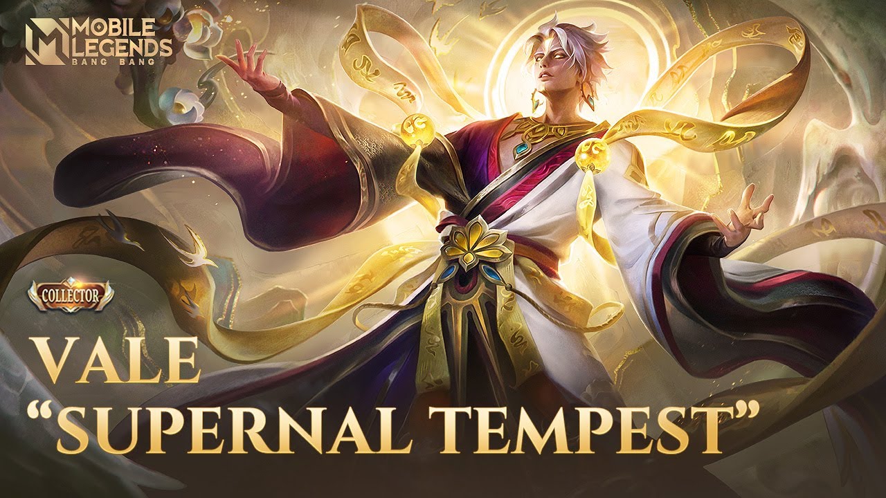 Mobile Legends: Supernal Tempest Vale, his new collector skin, will let you ascend to deity.