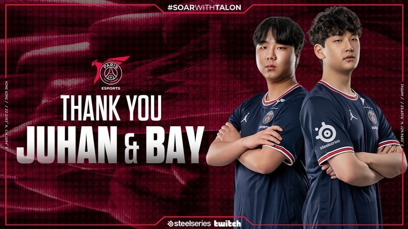 Juhan and Bay Leave PSG Talon