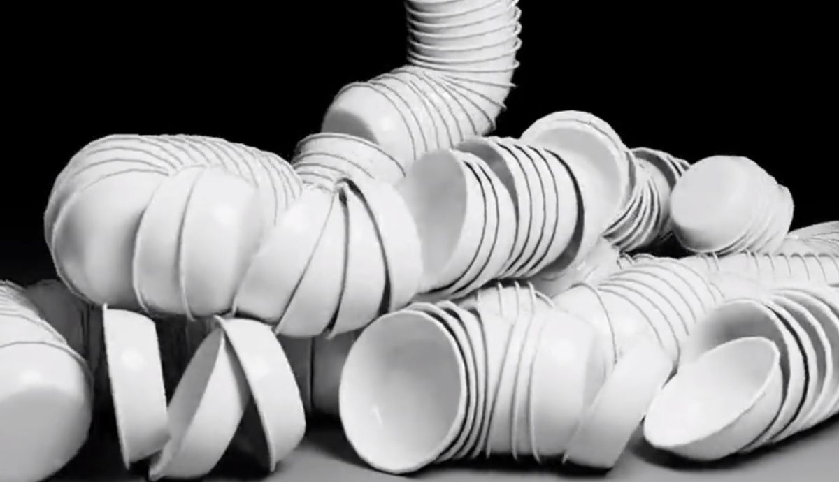 I can't stop watching 512 simulated bowls fall over in Nvidia's Factory