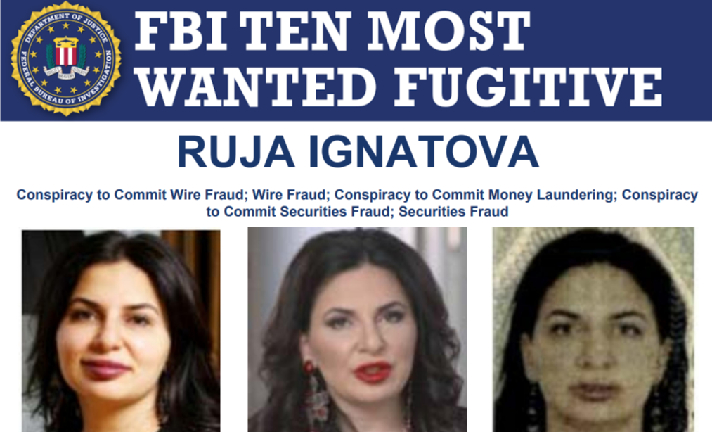 The 'Missing Cryptoqueen' makes the FBI's 10 Most Wanted list