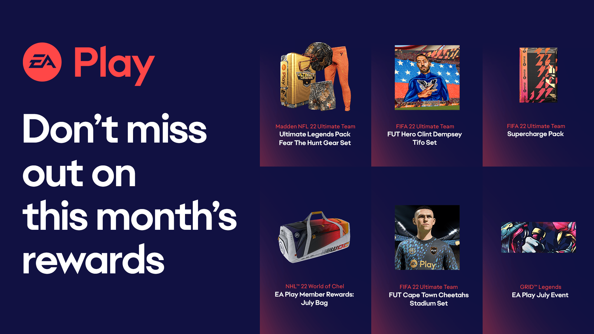 EA Play July 2022 Member Rewards