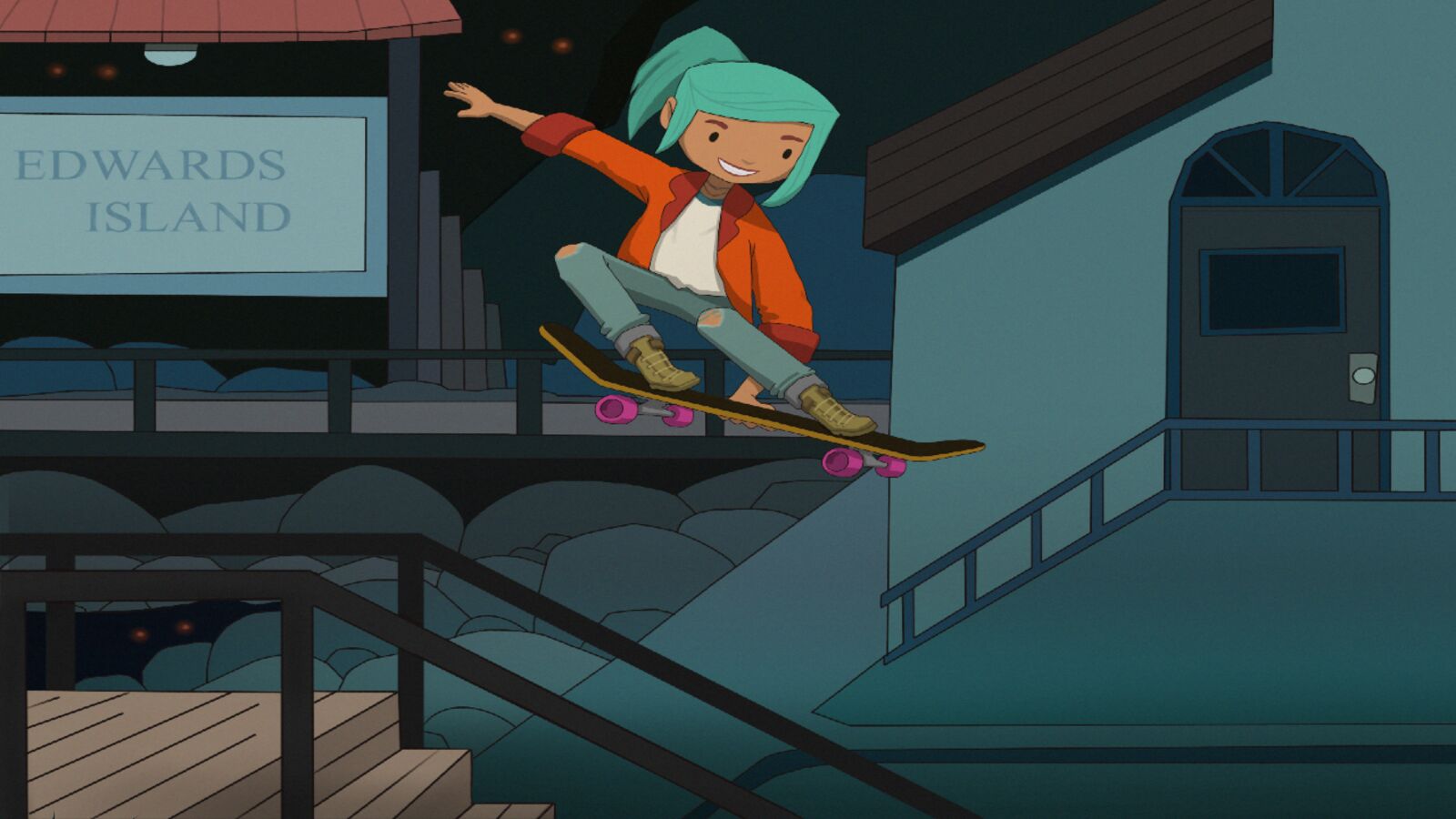 Oxenfree crosses over into OlliOlli World's latest DLC