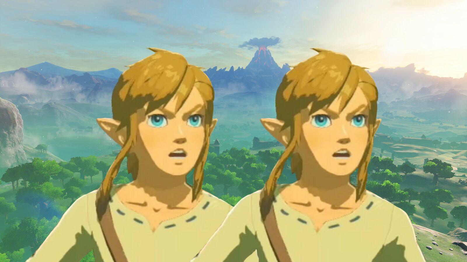 Zelda: Breath of the Wild split screen multiplayer mod shown in action