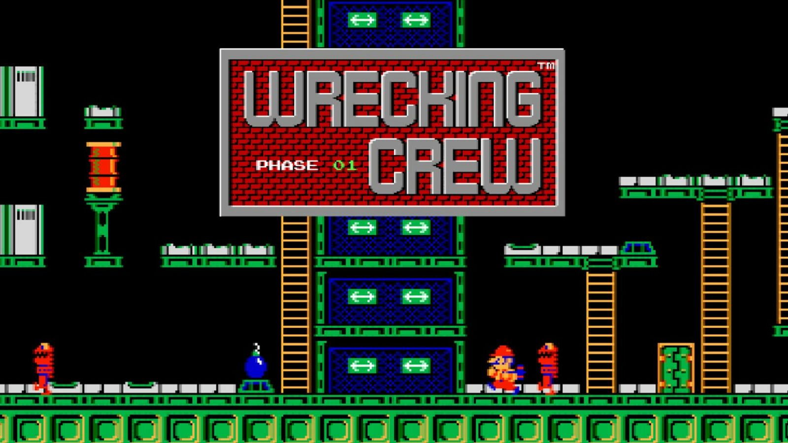 I've discovered Wrecking Crew, the game where Mario can't jump, and it's brilliant